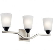 Skagos 3 Light Vanity Light Brushed Nickel настенный светильник 55029NI Kichler