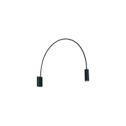 настенный светильник для чтения с регулируемым изогнутым держателем черного цвета