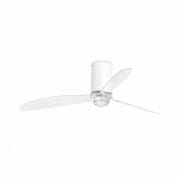 32039WP-9 Faro MINI TUBE FAN LED Matt white/transparent ceiling FAN LED with DC SMART motor люстра-вентилятор матовый белый