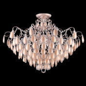 2940/109 SEVILIA Crystal lux Светильник потолочный 9х40W Е14 Белый, золотая патина Прозрачный