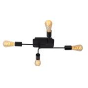 уличный настенный светильник вытянутой формы с двумя лампами внутри