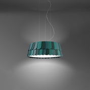 подвесной светильник цилиндрической формы зелёного цвета