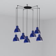 64255-115-7L Faro VENICE 7L Cobalt blue pendant lamp  черный