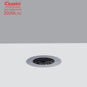 EQ69 Light Up iGuzzini Recessed floor luminaire Earth D=137 mm - Flush-mount stainless steel frame -Neutral White - Spot Optic