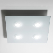 02004XXDHXPFA Elesi luce Pois PL 4L Square LED современный квадратный потолочный светильник с четырьмя лампами серебро