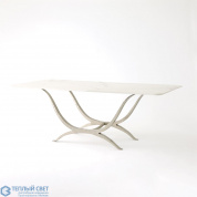 Chorda Dining Table-Nickel-Rectangle Global Views стол