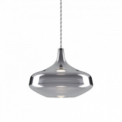 подвесной светильник с зеркальным хромированным плафоном