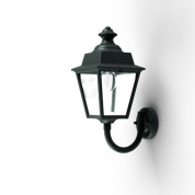 настенное бра с фонарным плафоном в зелёной патине