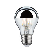 филаментная лампа с зеркальной поверхностью колбы
