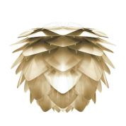 абажур из металлических лепестков золотистого цвета диаметром 50 см