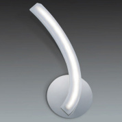 настенное бра с дугообразным корпусом и матовым светодиодным рассеивателем