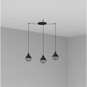 62802-3L CLAIRE BLACK PENDANT LAMP E27 15W 3L подвесной светильник Faro barcelona