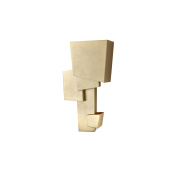 настенный светильник с геометрическим корпусом из металлических пластин