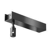 потолочное основание чёрного цвета для трековой системы на стойках Flarity