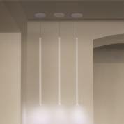 потолочный светильник с вертикальными LED-панелями белый