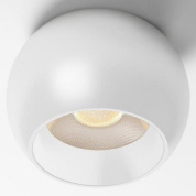 накладной потолочный полусферический светильник белого цвета для магнитного трека 48V