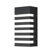 настенный светильник прямоугольный черный с горизонтальными прорезями