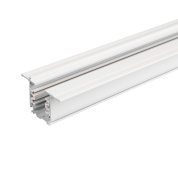 трёхфазный шинопровод серебристого корпуса для трекового освещения