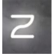 настенный светильник с подсветкой буквы z в нижнем регистре