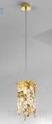 Kolarz PRISMA 1314.31MQ.3.KpTGn подвесной светильник золото 24 карата длина 12cm ширина 12cm макс. высота 85cm 1 лампа g9