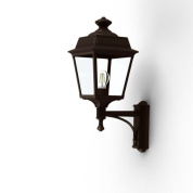 настенное бра с фонарным плафоном коричневого оттенка