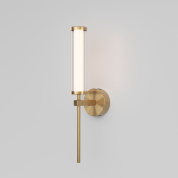 настенный светильник с вертикальным цилиндрическим рассеивателем на круглой базе