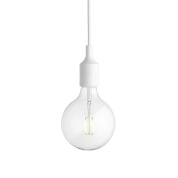 подвесной светильник с прозрачным плафоном белый