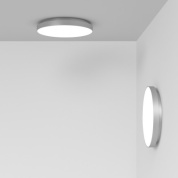 Rotaliana Venere W2 PL LED дизайнерский светильник круглой формы для стены и потолка серебристый 1VEW200043HL0