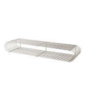 503290004086 CURVA AYTM Длинная металлическая полка серебристого цвета 80 см
