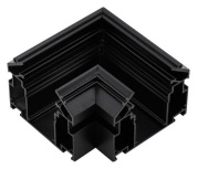 L-образный встраиваемый угловой соединитель для магнитного трека чёрного цвета