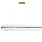 подвесная люстра с круглым диском серебристого цвета