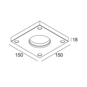 28400 0070 Delta Light ACCESSORIES МОНТАЖНЫЙ КОМПЛЕКТ ENTERO RD-S CSC
