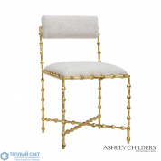 Elder Dining Chair-Gold Leaf-COM Global Views кресло