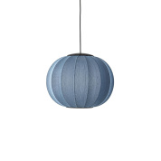 KW45 BS LED Knit-Wit Made By Hand Подвесной светильник Ø45 с синим тканевым плафоном LED
