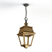 подвесной светильник с латунным корпусом и стеклянными стенками