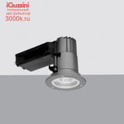BV31 iRound iGuzzini Ceiling-mounted recessed luminaire with IP66 protection rating, small body with box, Warm White COB Leds, fixed Spot Optic - Dimm. DALI