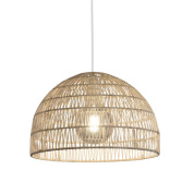 подвесной светильник из ротанга с фигурным плетением