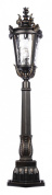уличный наземный светильник с декоративным основанием черный IP55