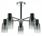 люстра с несколькими плафонами на штанге