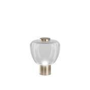 настольная лампа с абажуром из прозрачного стекла