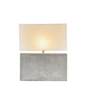 Lamp Stone Base Medium White Shade by Nellcote настольная лампа Sonder Living 1007051