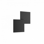 уличный настенный светильник антрацитовый с двойным модулем