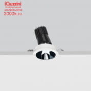 N072 Reflex iGuzzini adjustable luminaire - Ø 96 mm - neutral white - flood optic - frame