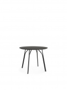 Tree dining table 90 cm Charcoal black/black Woud, стол