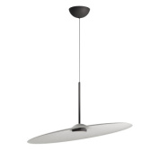 подвесной светильник с шумопоглощающим элементом цементного оттенка