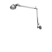 настенный светильник с поворотной рукой и округлым источником света