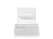 Ghost Односпальная кровать с высоким изголовьем со съемным покрывалом Gervasoni