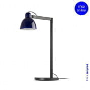 64276-115 Faro VENICE Кобальтово-синяя настольная лампа  матовый черный
