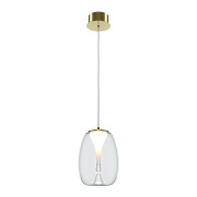 подвесной светильник в форме капли с золотистой верхней частью