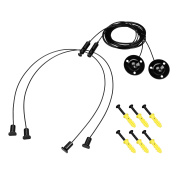 056257 Arlight Подвес LINE-6070 2x2m Set BLACK (Pad 9x2mm)